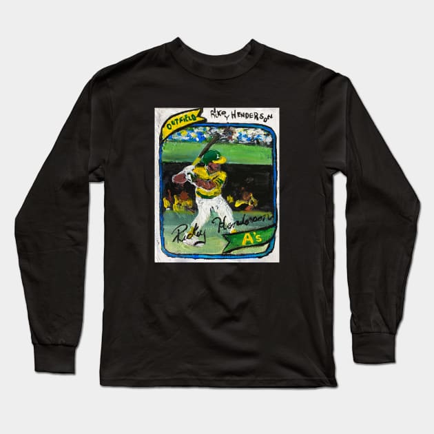 Rickey Henderson Long Sleeve T-Shirt by ElSantosWorld
